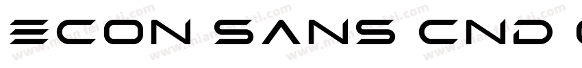 Econ Sans Cnd OS字体转换